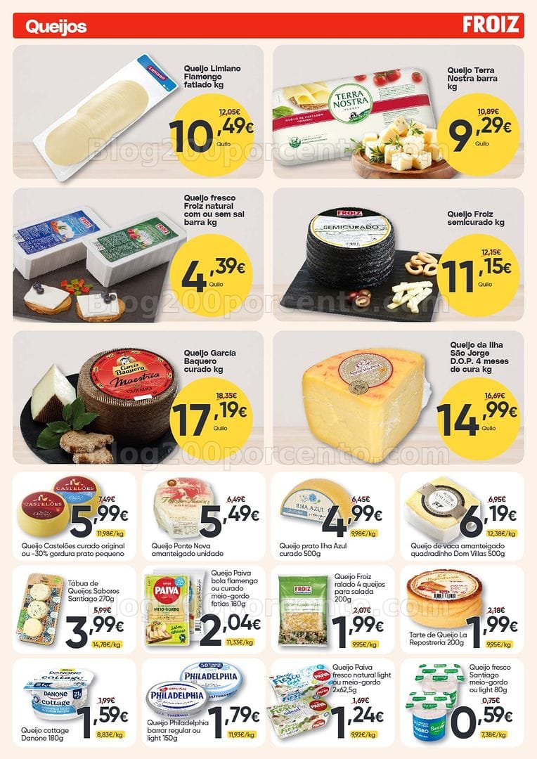 Antevisão Folheto FROIZ Promoções de 8 a 22 julho