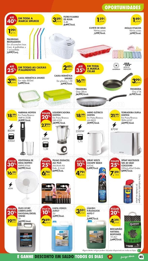 Antevisão Folheto PINGO DOCE Bazar Lojas Grandes Promoções de 7 a 13 julho