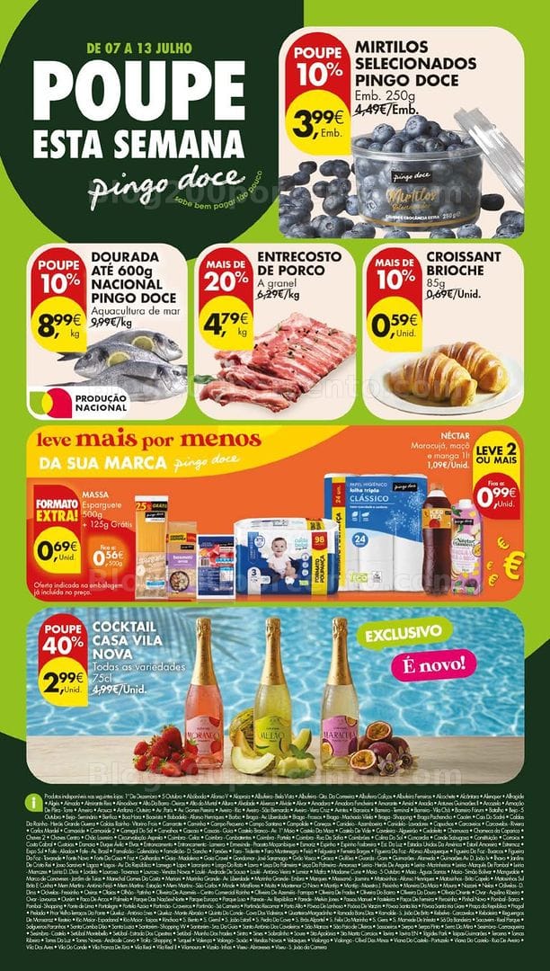 Antevisão Folheto PINGO DOCE Lojas Grandes Promoções de 7 a 13 julho