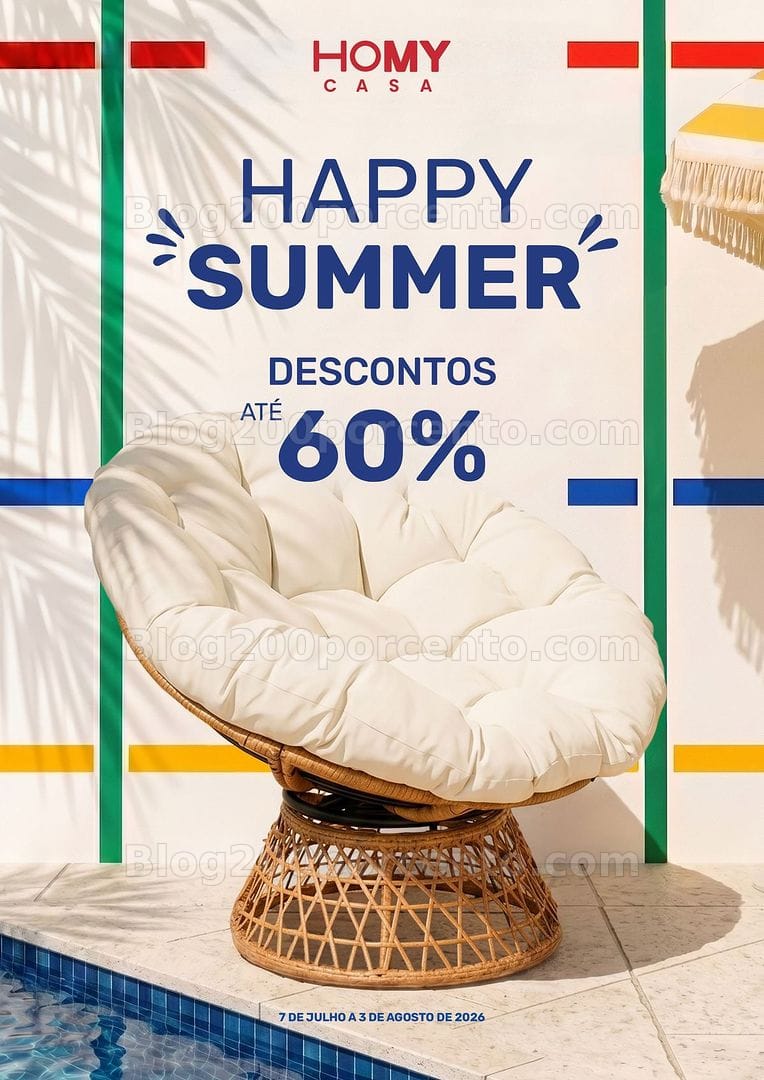 Antevisão Folheto HOMY CASA Verão Promoções de 7 junho a 3 agosto