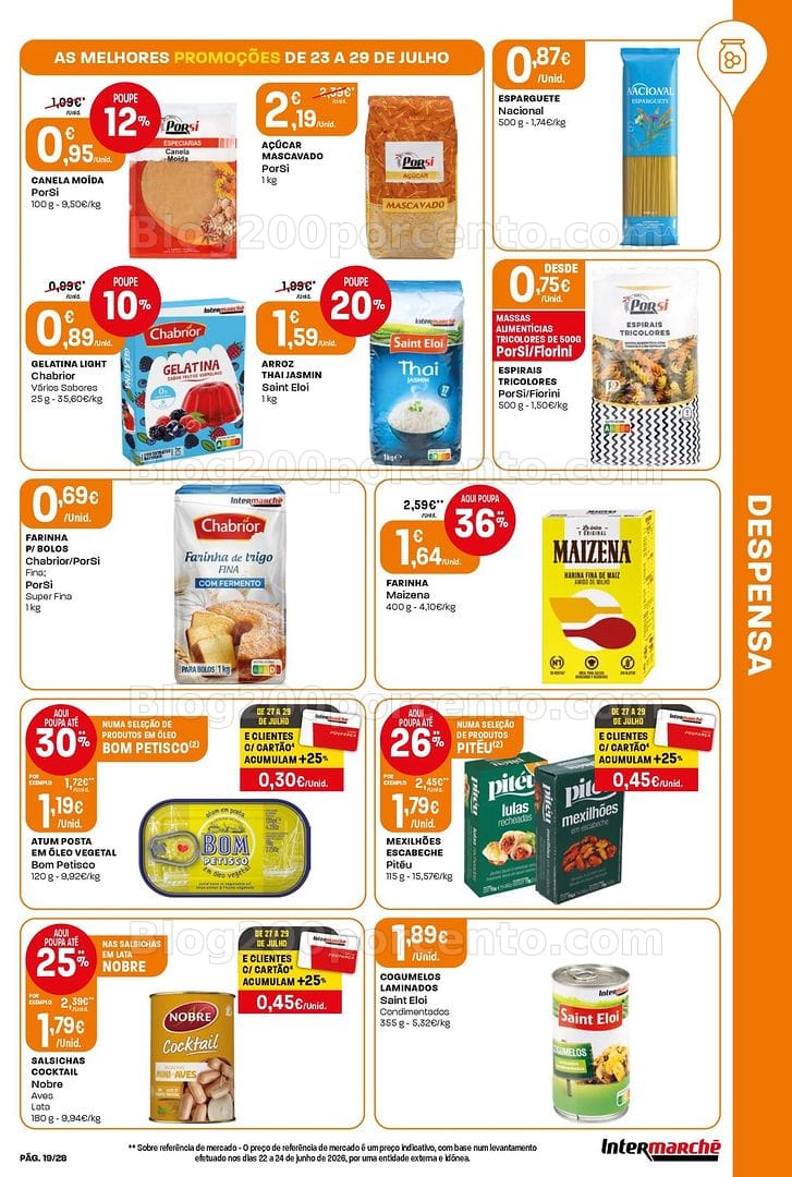 Antevisão Folheto INTERMARCHÉ Contact Promoções de 23 a 29 julho