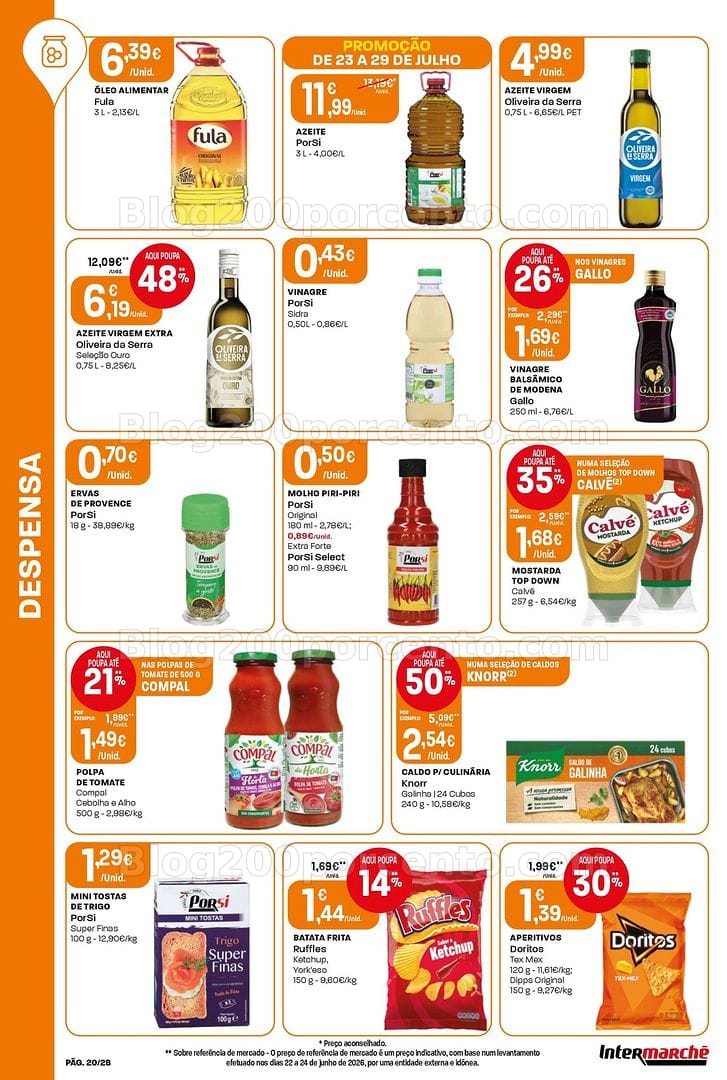 Antevisão Folheto INTERMARCHÉ Contact Promoções de 23 a 29 julho