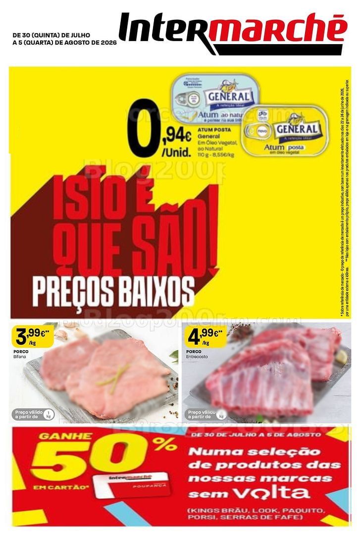 Antevisão Folheto INTERMARCHÉ Contact Promoções de 30 julho a 5 agosto