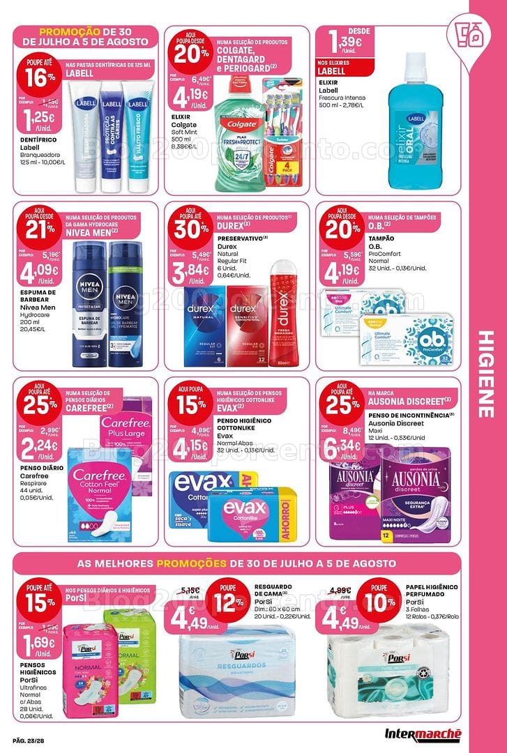 Antevisão Folheto INTERMARCHÉ Contact Promoções de 30 julho a 5 agosto