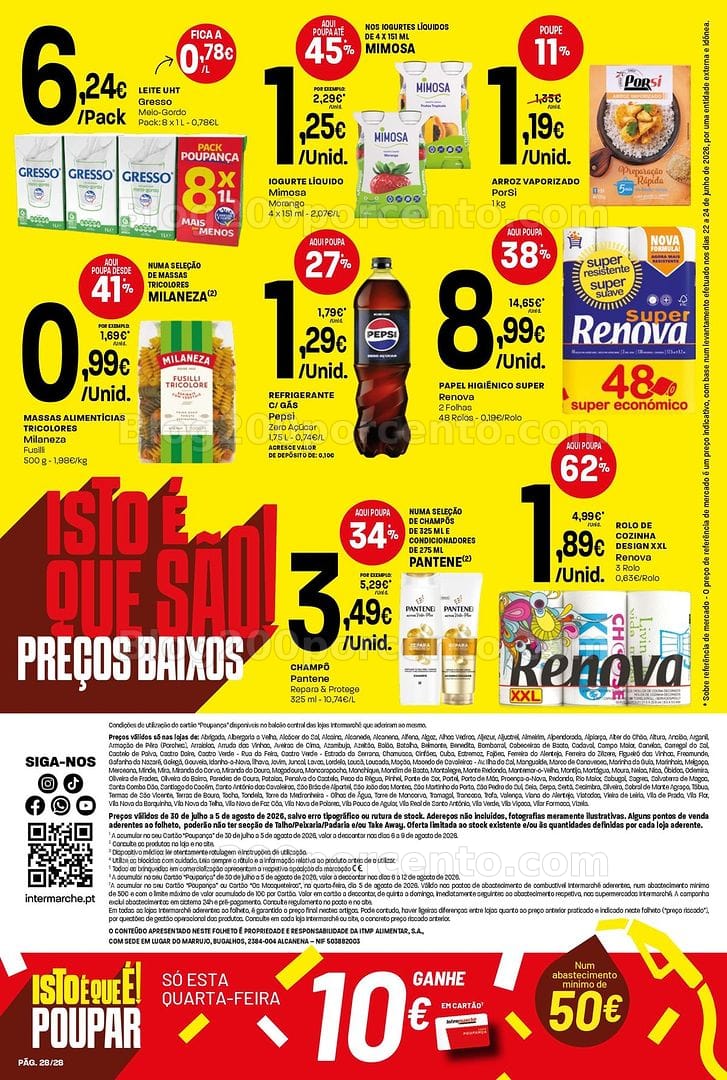 Antevisão Folheto INTERMARCHÉ Contact Promoções de 30 julho a 5 agosto