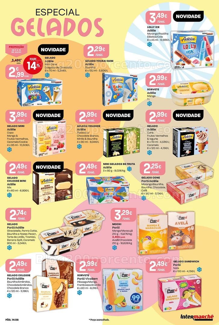 Antevisão Folheto INTERMARCHÉ Contact Promoções de 9 a 15 julho