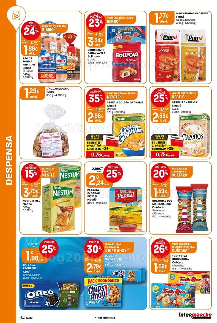 Antevisão Folheto INTERMARCHÉ Contact Promoções de 9 a 15 julho