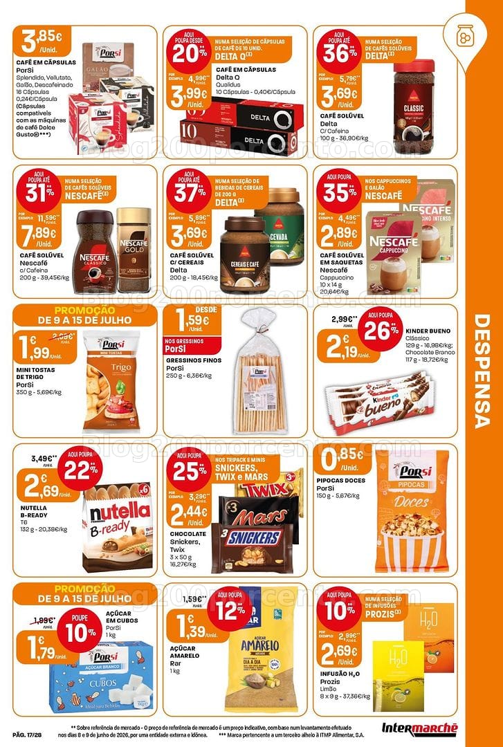 Antevisão Folheto INTERMARCHÉ Contact Promoções de 9 a 15 julho