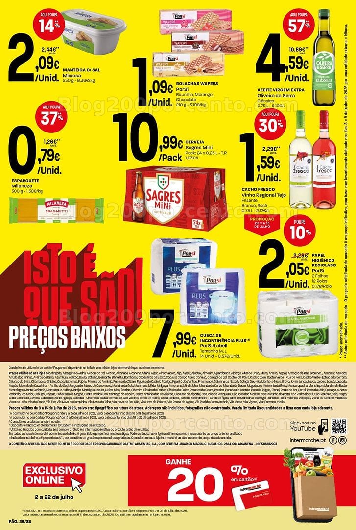 Antevisão Folheto INTERMARCHÉ Contact Promoções de 9 a 15 julho