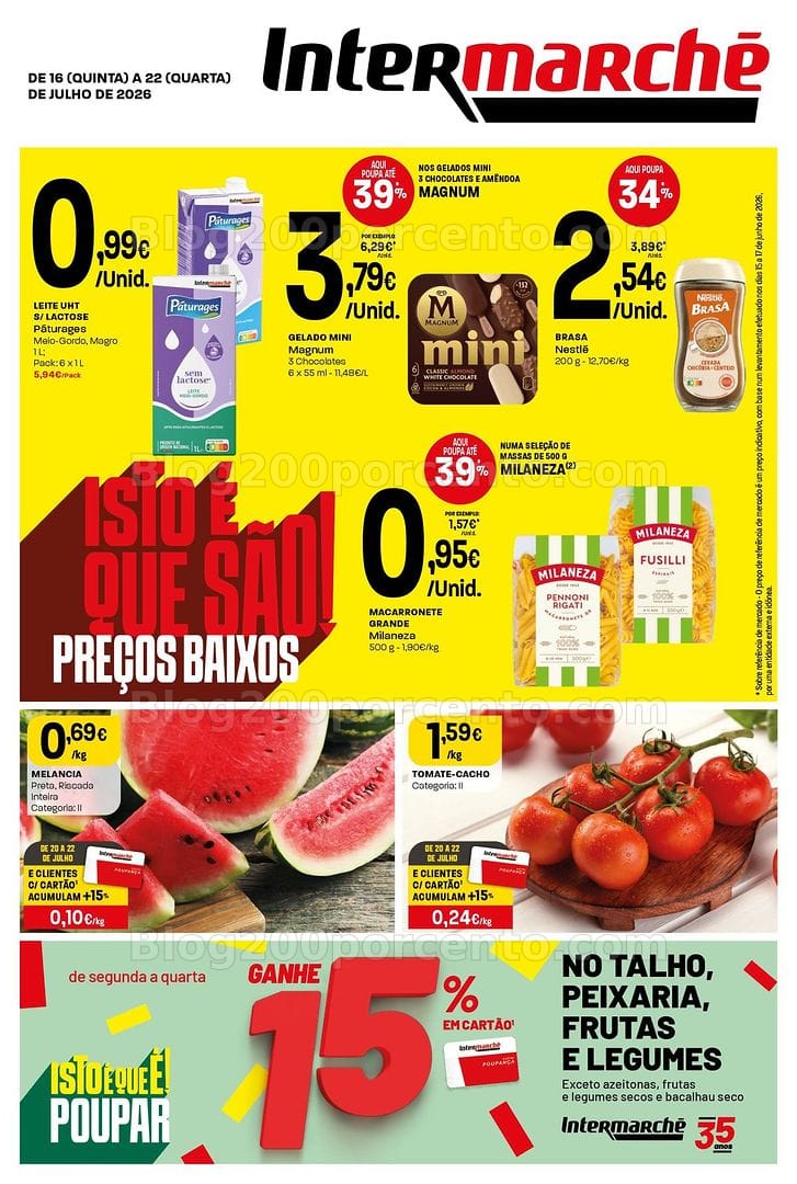 Antevisão Folheto INTERMARCHÉ Mini Promoções de 16 a 22 julho