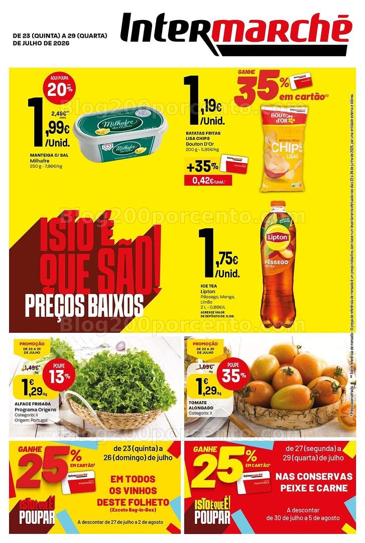 Antevisão Folheto INTERMARCHÉ Mini Promoções de 23 a 29 julho