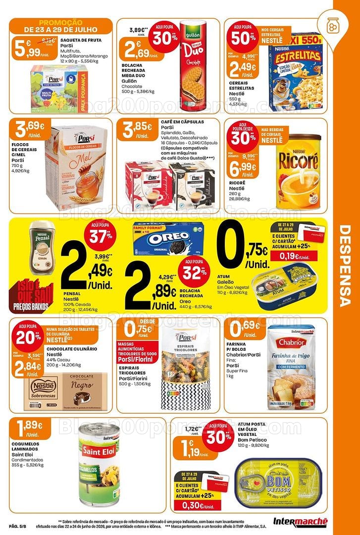 Antevisão Folheto INTERMARCHÉ Mini Promoções de 23 a 29 julho
