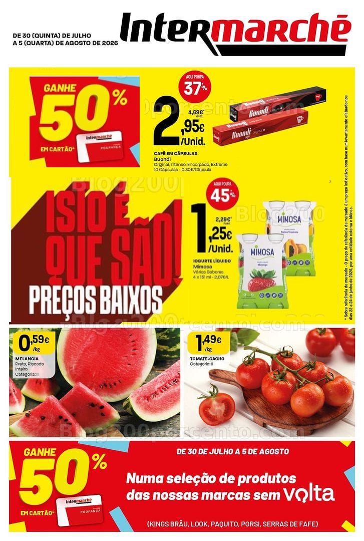Antevisão Folheto INTERMARCHÉ Mini Promoções de 30 julho a 5 agosto