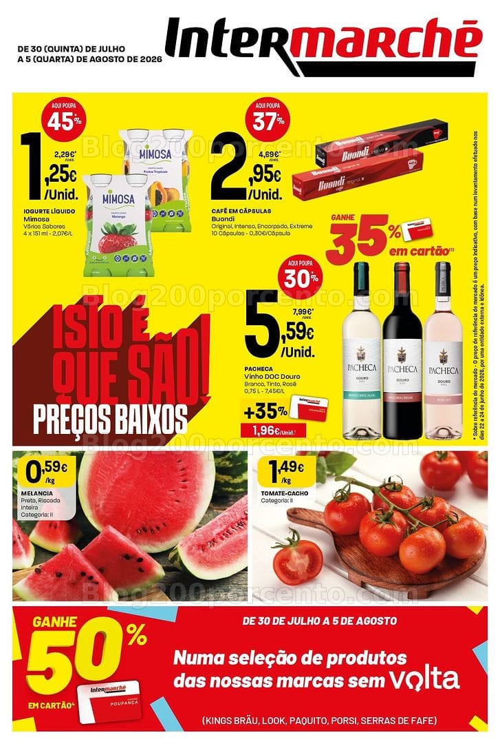 Antevisão Folheto INTERMARCHÉ Mini Promoções de 30 julho a 5 agosto