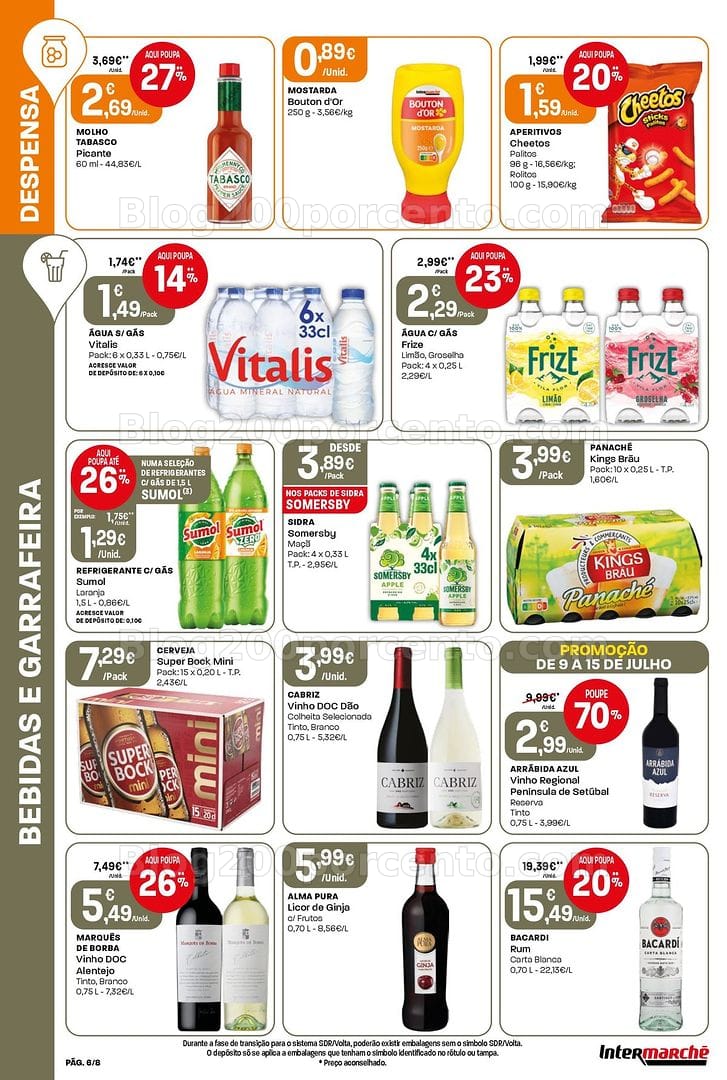 Antevisão Folheto INTERMARCHÉ Mini Promoções de 9 a 15 julho