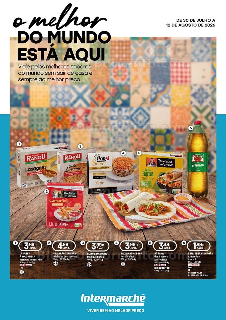 Antevisão Folheto INTERMARCHÉ Sabores do Mundo Promoções de 30 julho a 12 agosto