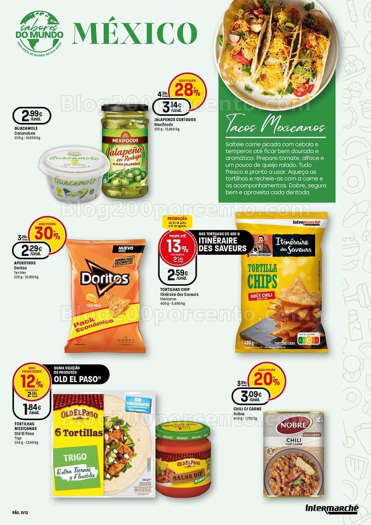Antevisão Folheto INTERMARCHÉ Sabores do Mundo Promoções de 30 julho a 12 agosto