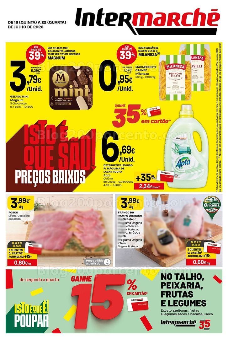 Antevisão Folheto INTERMARCHÉ Super Promoções de 16 a 22 julho