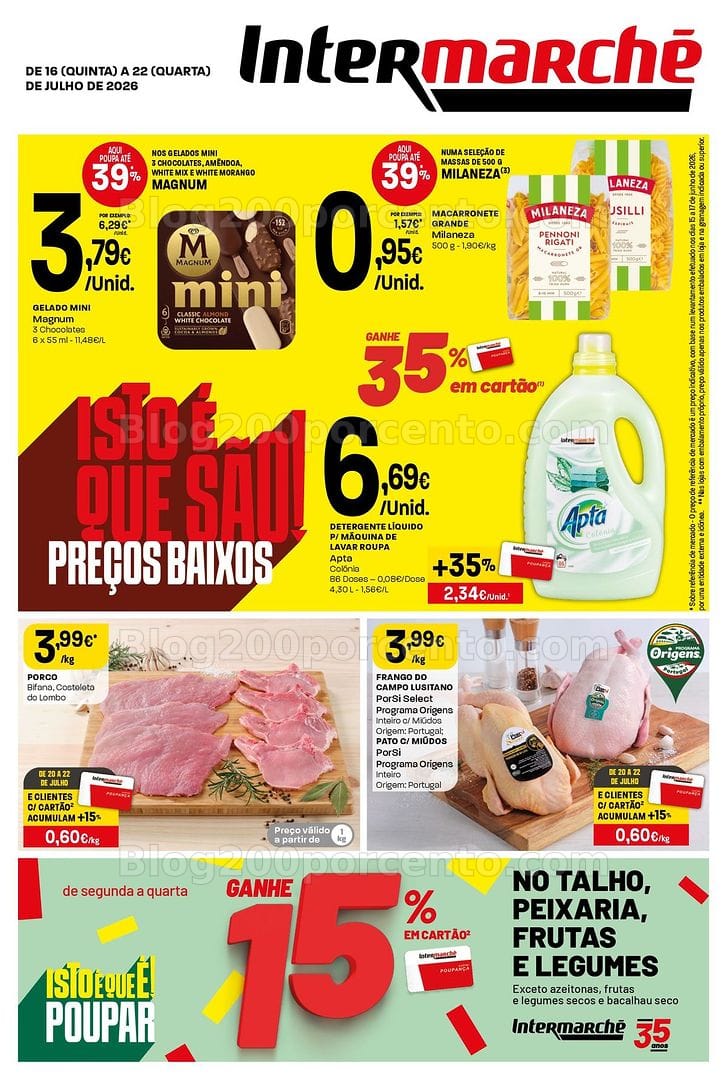 Antevisão Folheto INTERMARCHÉ Super Promoções de 16 a 22 julho