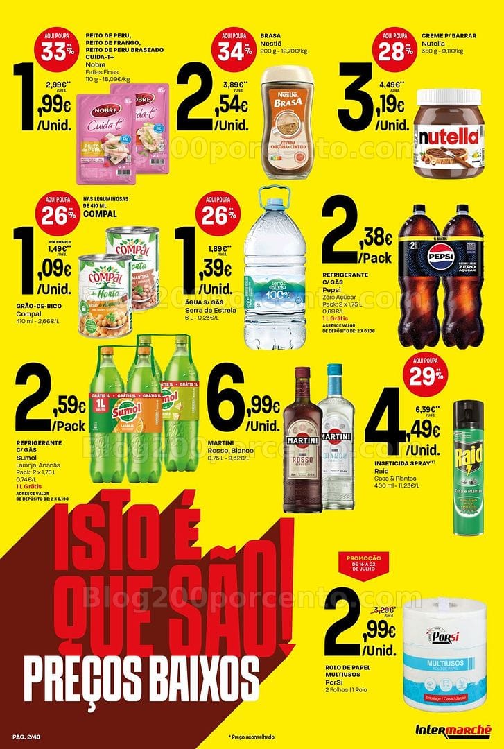 Antevisão Folheto INTERMARCHÉ Super Promoções de 16 a 22 julho