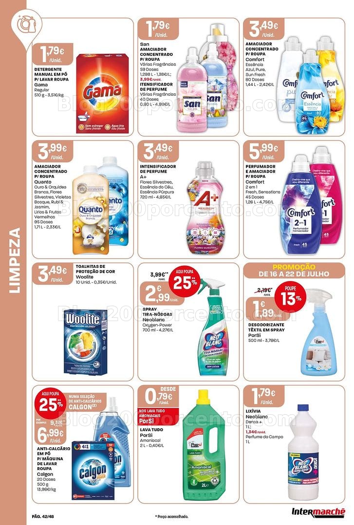 Antevisão Folheto INTERMARCHÉ Super Promoções de 16 a 22 julho