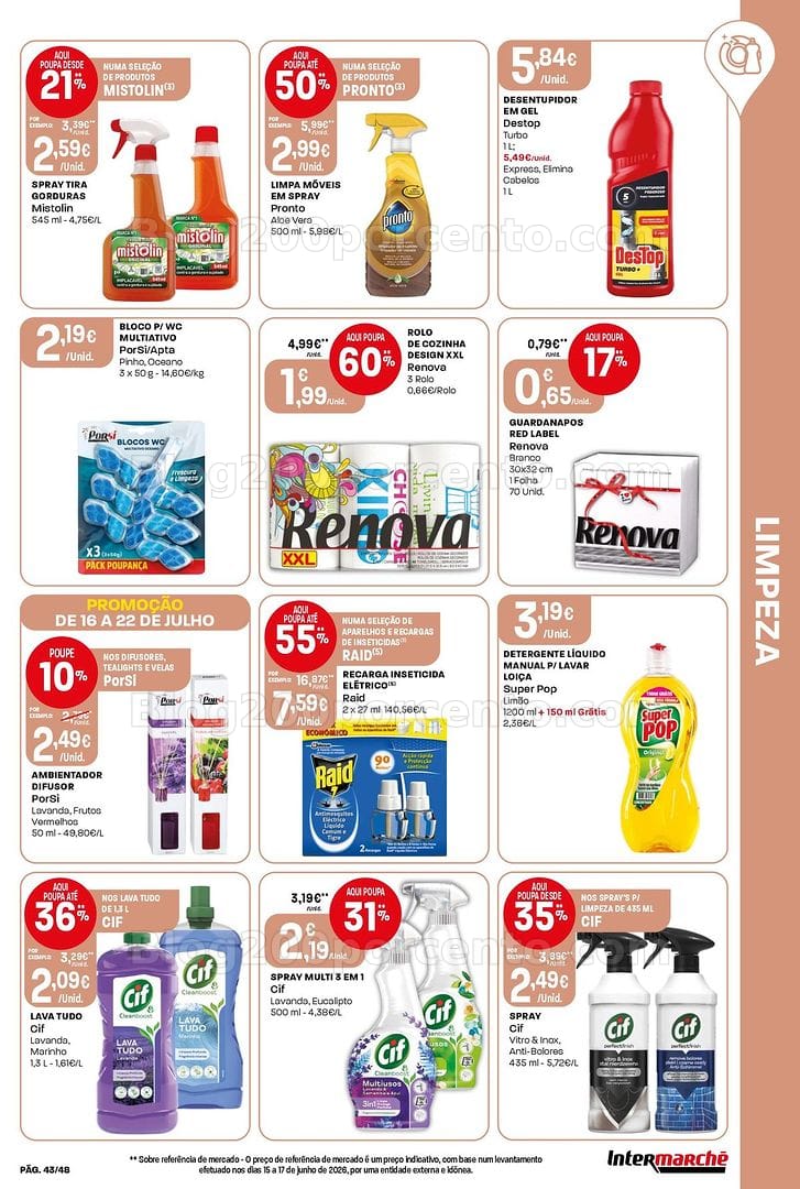Antevisão Folheto INTERMARCHÉ Super Promoções de 16 a 22 julho