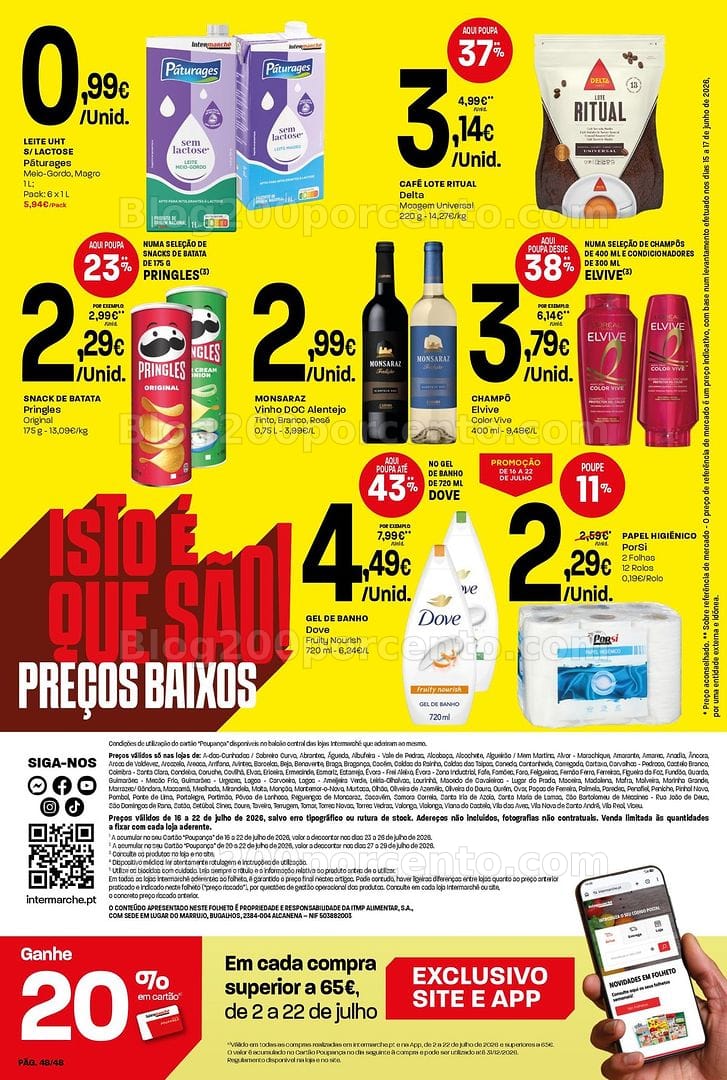 Antevisão Folheto INTERMARCHÉ Super Promoções de 16 a 22 julho