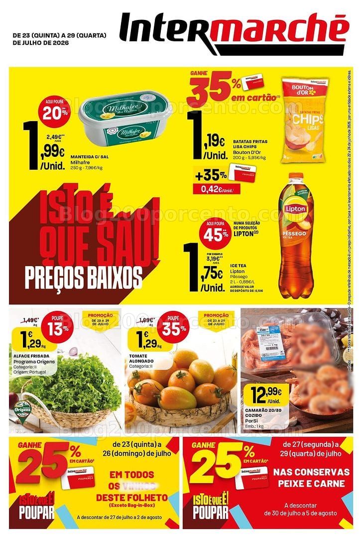 Antevisão Folheto INTERMARCHÉ Super Promoções de 23 a 29 julho