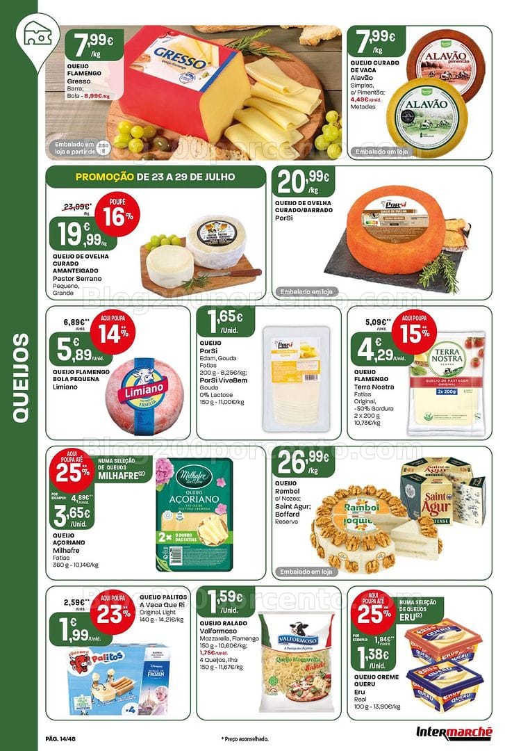 Antevisão Folheto INTERMARCHÉ Super Promoções de 23 a 29 julho