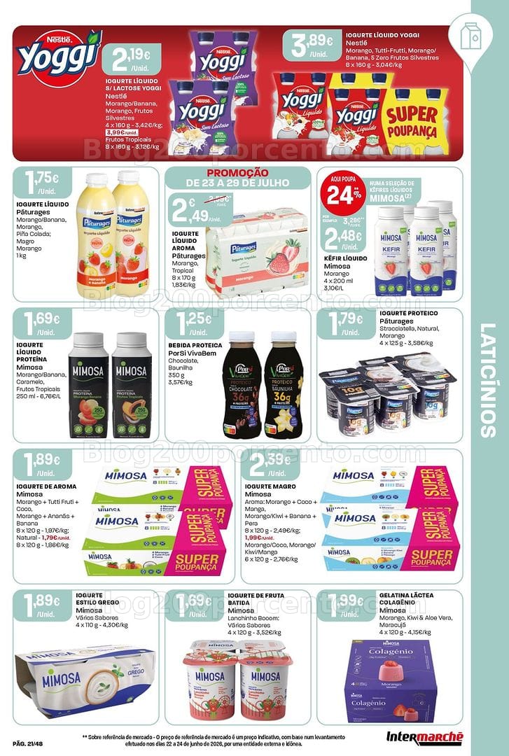 Antevisão Folheto INTERMARCHÉ Super Promoções de 23 a 29 julho