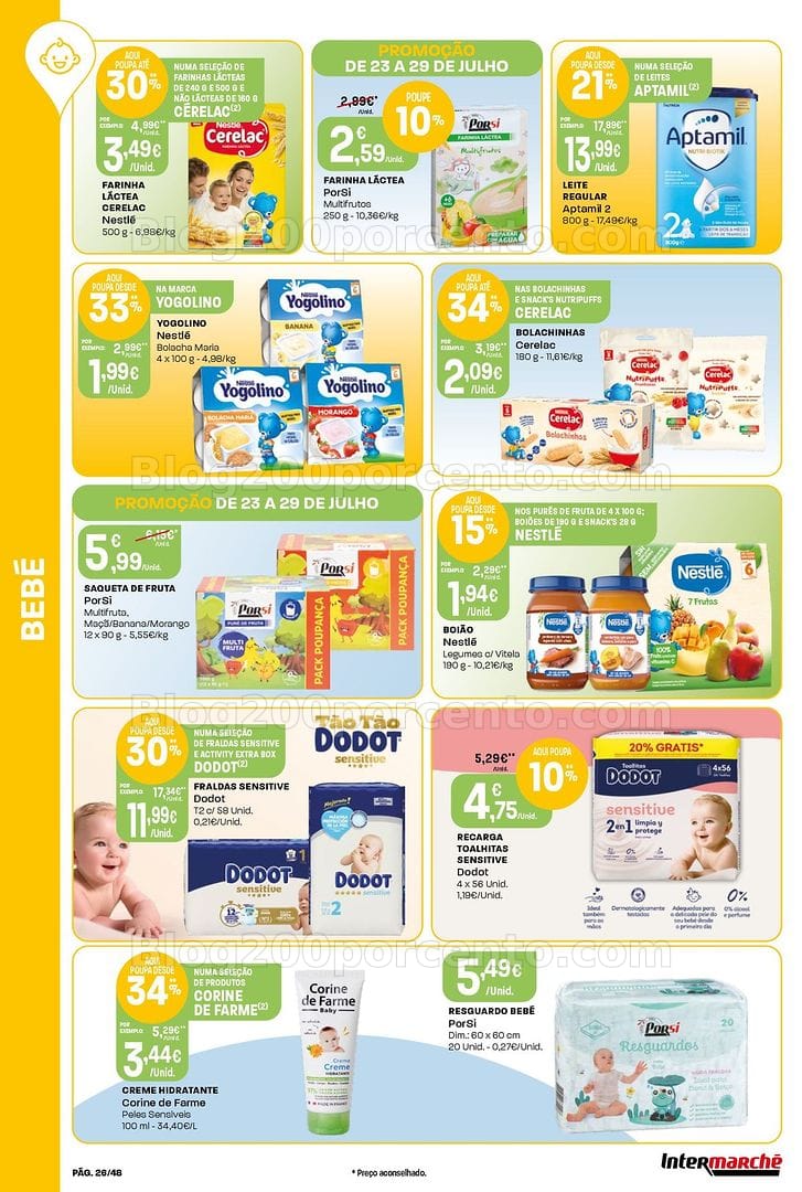 Antevisão Folheto INTERMARCHÉ Super Promoções de 23 a 29 julho