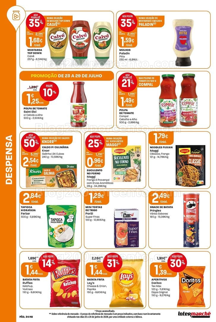 Antevisão Folheto INTERMARCHÉ Super Promoções de 23 a 29 julho