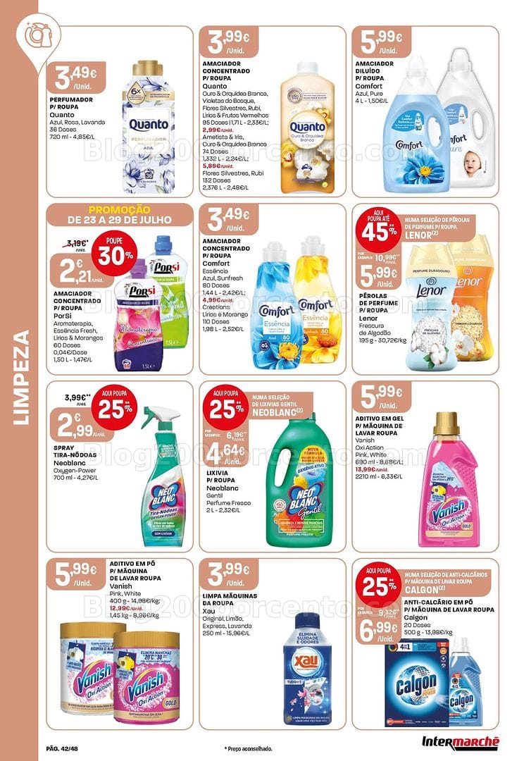 Antevisão Folheto INTERMARCHÉ Super Promoções de 23 a 29 julho