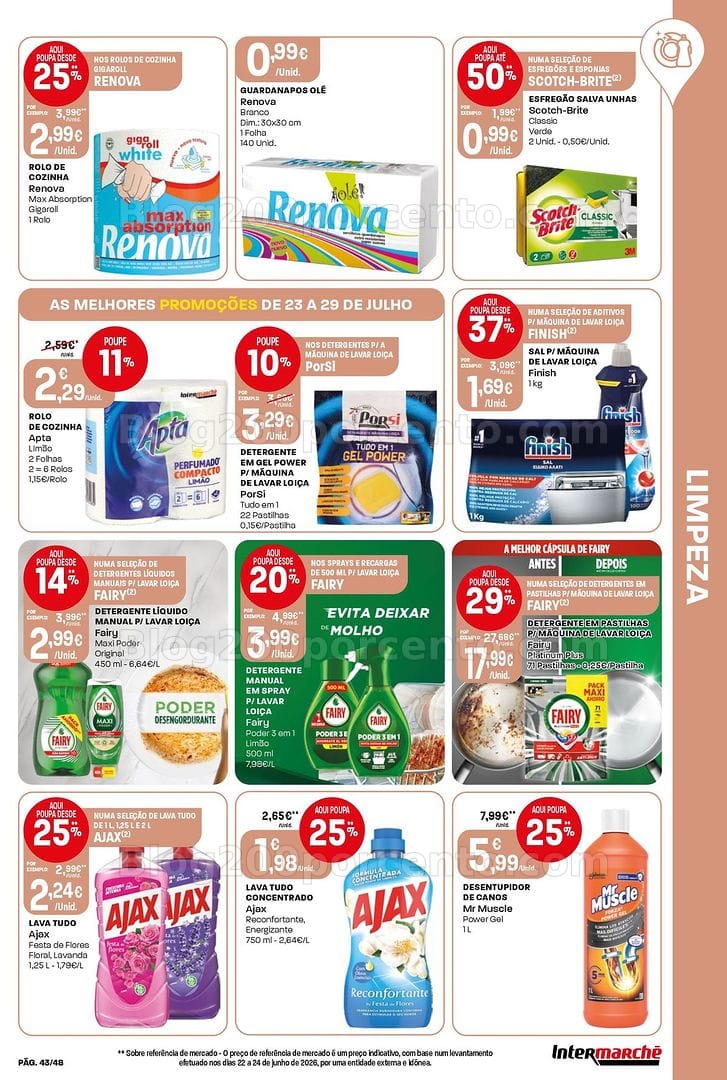 Antevisão Folheto INTERMARCHÉ Super Promoções de 23 a 29 julho