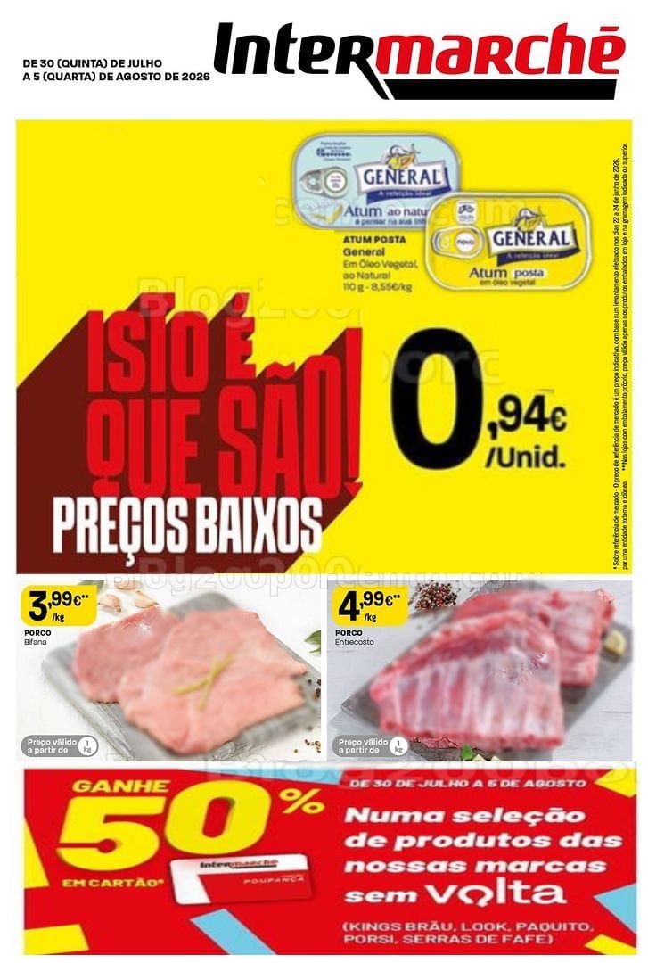 Antevisão Folheto INTERMARCHÉ Super Promoções de 30 julho a 5 agosto