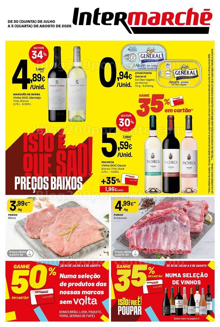 Antevisão Folheto INTERMARCHÉ Super Promoções de 30 julho a 5 agosto