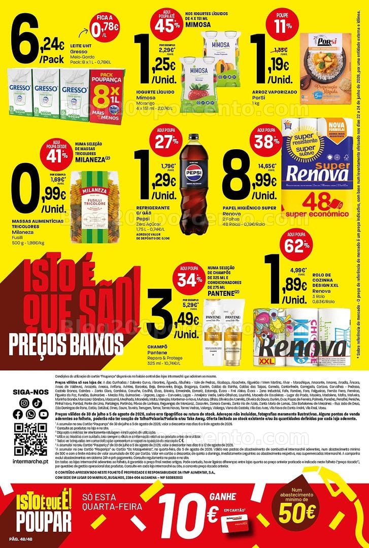 Antevisão Folheto INTERMARCHÉ Super Promoções de 30 julho a 5 agosto