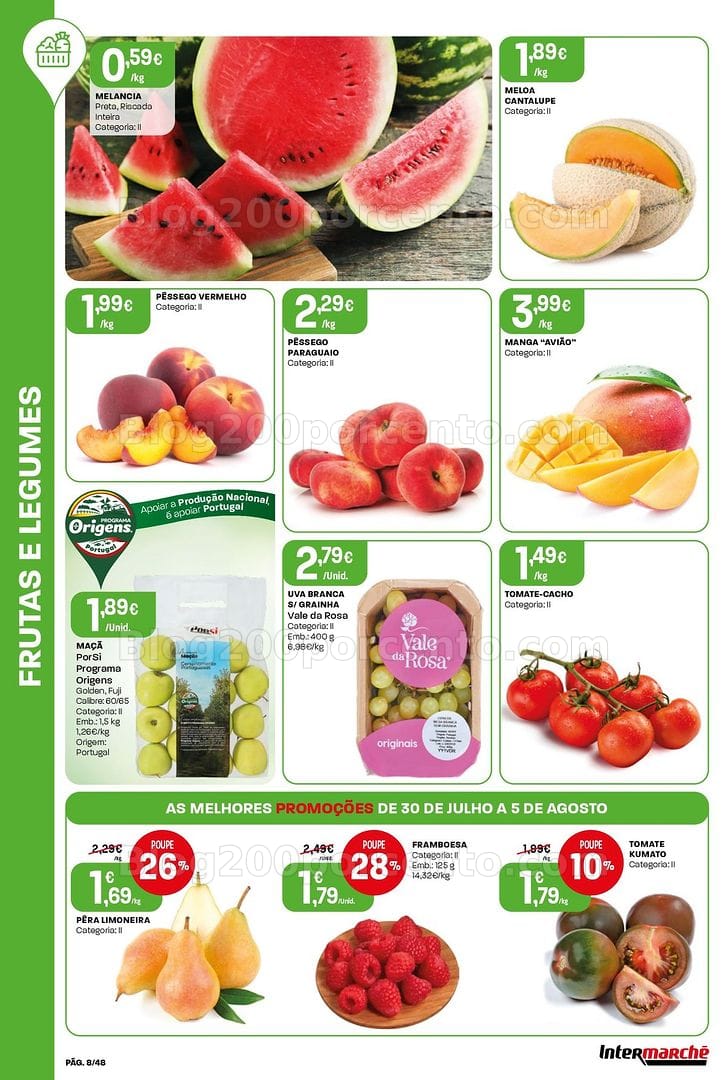 Antevisão Folheto INTERMARCHÉ Super Promoções de 30 julho a 5 agosto