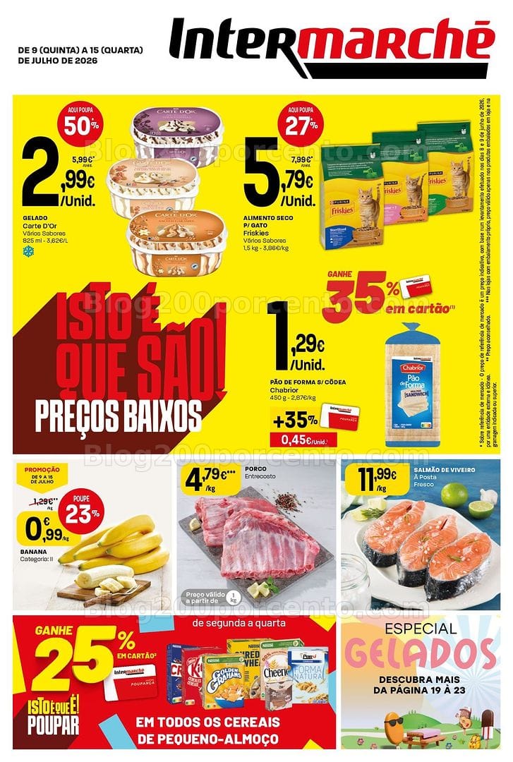 Antevisão Folheto INTERMARCHÉ Super Promoções de 9 a 15 julho