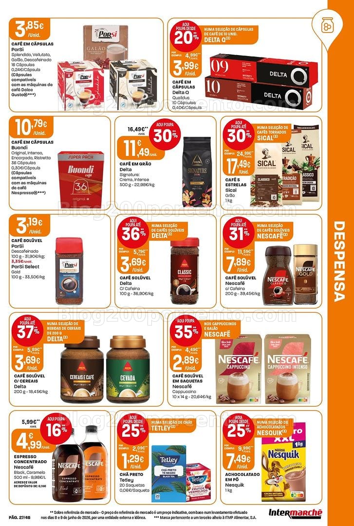 Antevisão Folheto INTERMARCHÉ Super Promoções de 9 a 15 julho