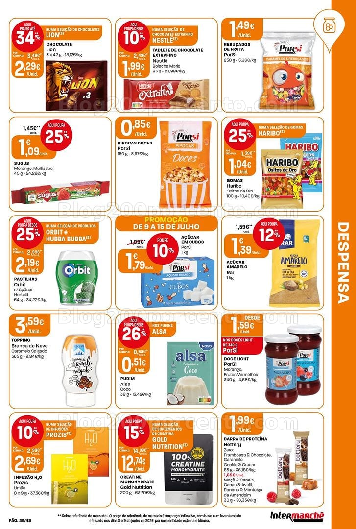 Antevisão Folheto INTERMARCHÉ Super Promoções de 9 a 15 julho