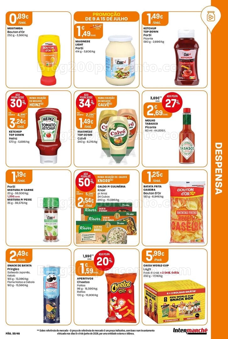 Antevisão Folheto INTERMARCHÉ Super Promoções de 9 a 15 julho