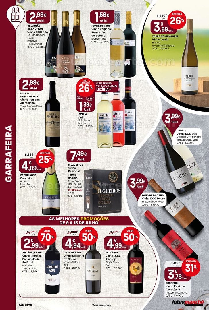 Antevisão Folheto INTERMARCHÉ Super Promoções de 9 a 15 julho