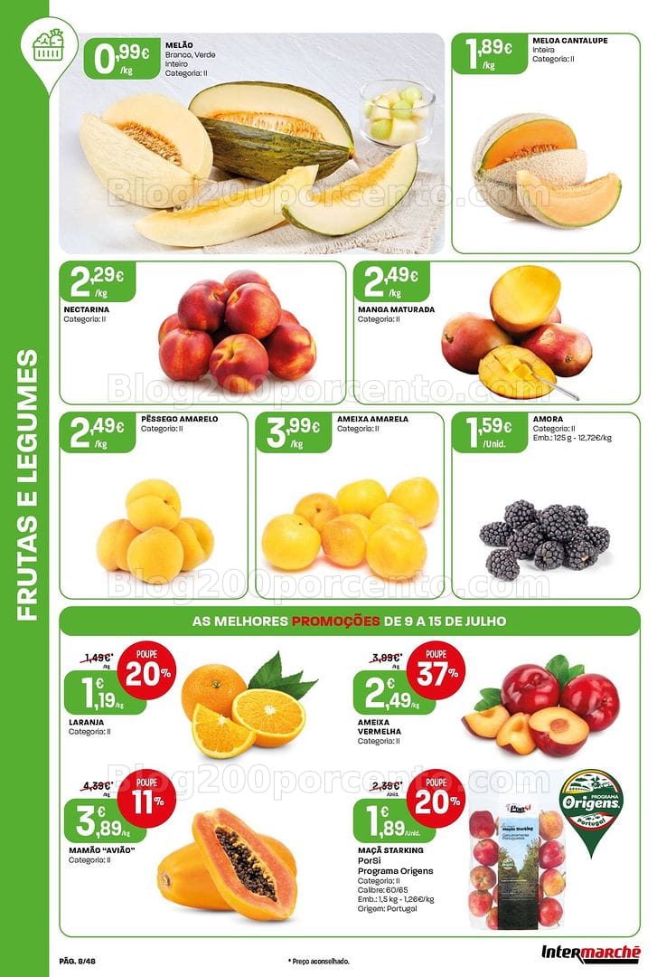 Antevisão Folheto INTERMARCHÉ Super Promoções de 9 a 15 julho