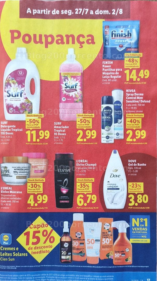 Antevisão Folheto LIDL Promoções de 27 julho a 2 agosto