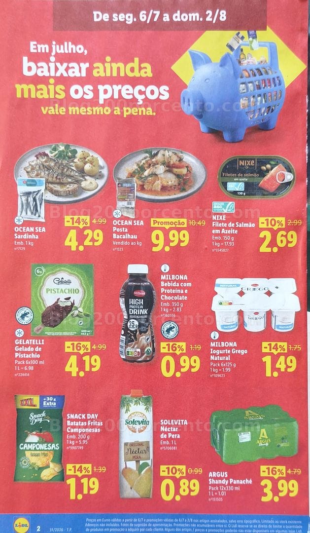 Antevisão Folheto LIDL Promoções de 27 julho a 2 agosto
