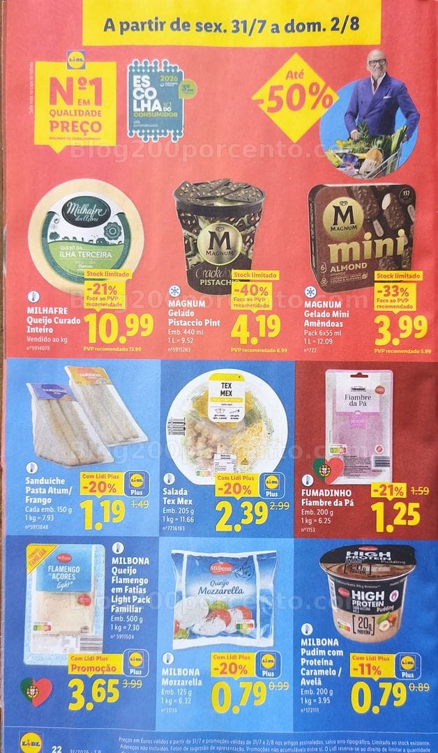 Antevisão Folheto LIDL Promoções de 27 julho a 2 agosto