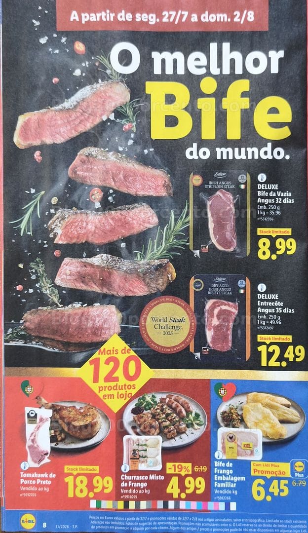 Antevisão Folheto LIDL Promoções de 27 julho a 2 agosto