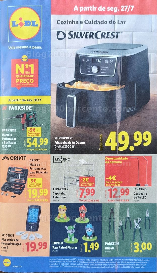 Antevisão Folheto LIDL Bazar Promoções de 27 julho a 6 agosto