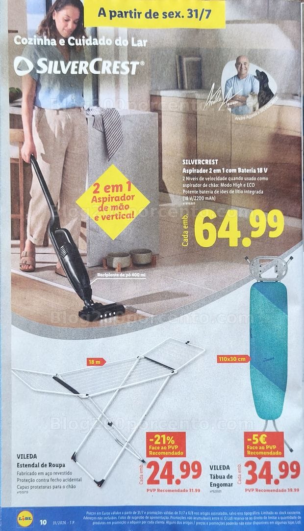 Antevisão Folheto Loja LIDL Bazar Promoções de 27 julho a 6 agosto